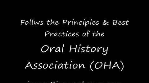 Oral History Recording Service by James Hearn
