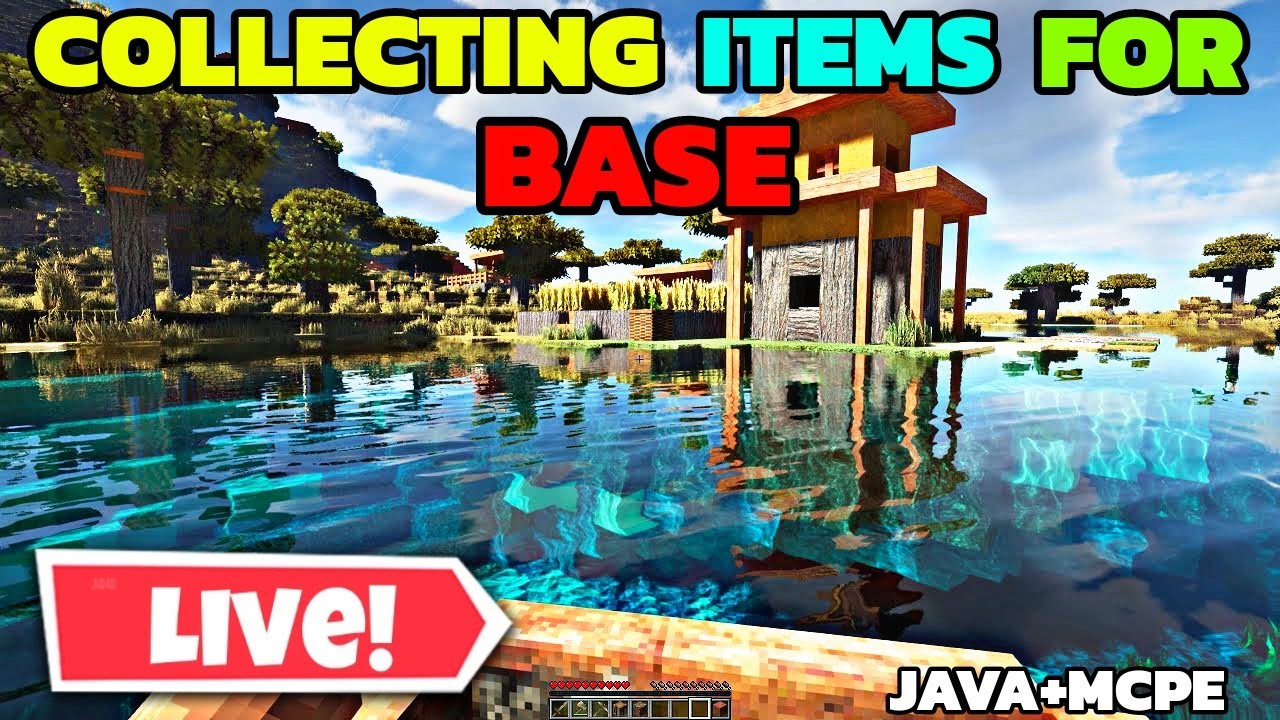 Finally Collecting Items For Mega Base in Minecraft Hardcore Live - YouTube