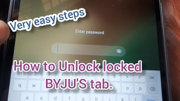 How to unlock  locked BYJU