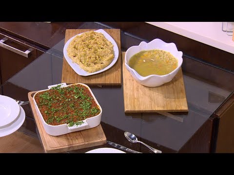 طاجن لسان عصفور باللحمة شوربة لسان عصفور بالكرفس سد الحنك اميرة في المطبخ حلقة كاملة