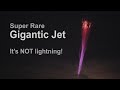 Super rare gigantic jet lightning in slow motion