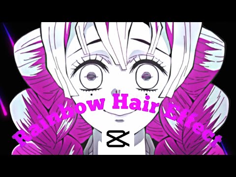 Rainbow Hair Effect Like AE 🍃 (CapCut Tutorial) [01Classic]