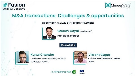 Fusion - An M&A Conclave | M&A transactions: Challenges & opportunities