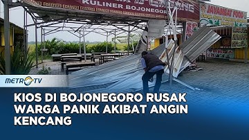 Puluhan Rumah Di Bojonegoro Rusak Diterjang Hujan Deras Angin Kencang
