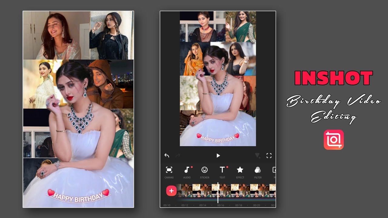 New Viral Happy Birthday Status Editing in InShot Video Editor | Birthday Status Video Edit