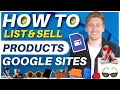 How to sell products on google sites for free two methods