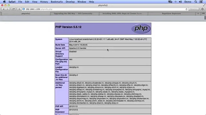 Upgrading to PHP 5.5 on CentOS 6 using IUS