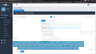 How to create a project and instance with Limestone Networks Bare Metal Cloud