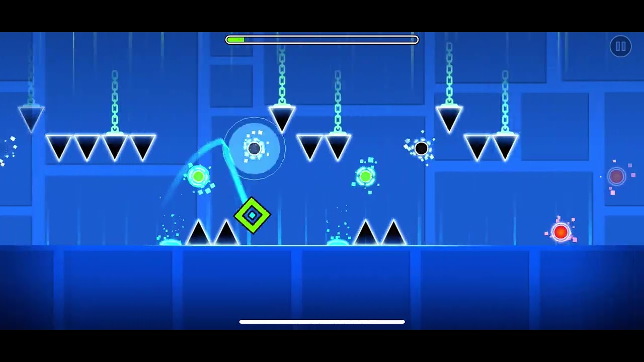 Trying to beat a random geometry dash level I made - YouTube