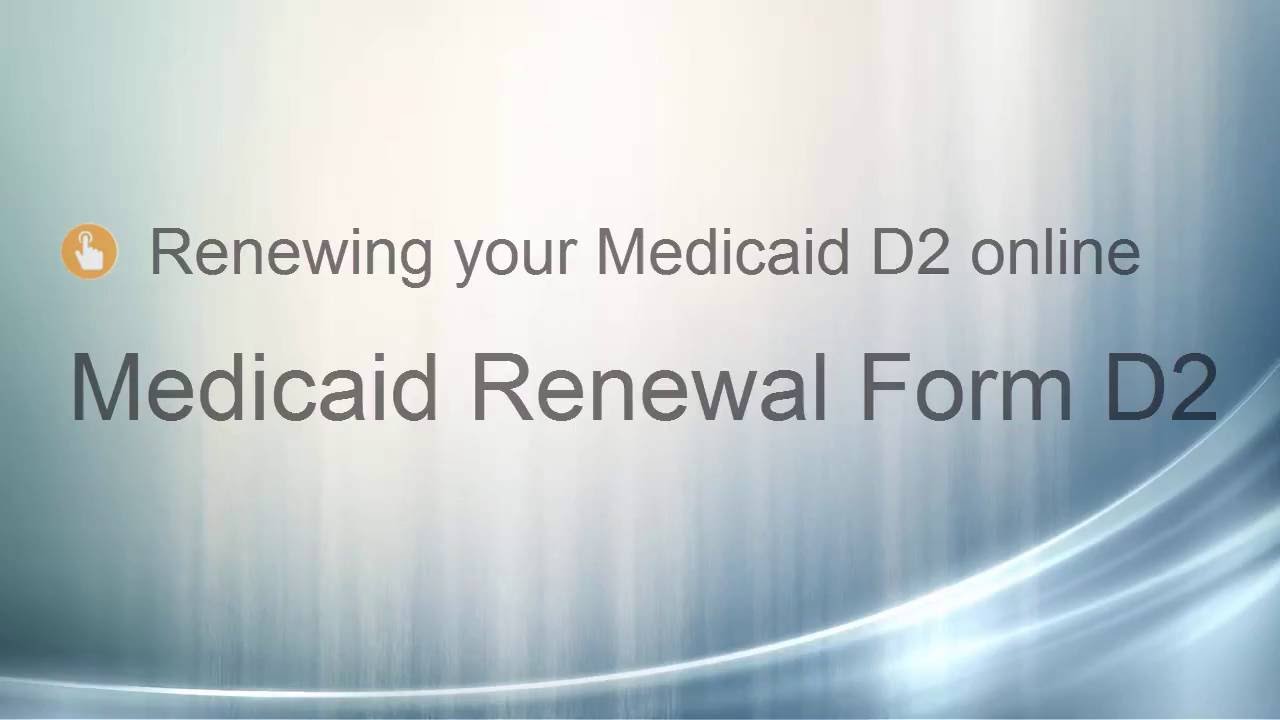 DC Medicaid Renewal D2 Online YouTube