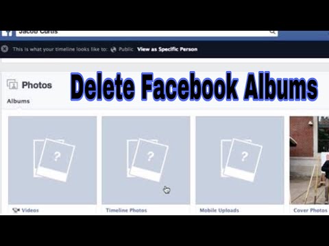 Cara Menghapus Album di Facebook | Cara Hapus Album di Facebook