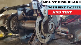 Mounting brake disk and calipers on my rc tank differential EP.10