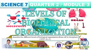 Different Levels of Biological Organization From Cell To Biosphere. Science 7 Quarter 2 Module 3