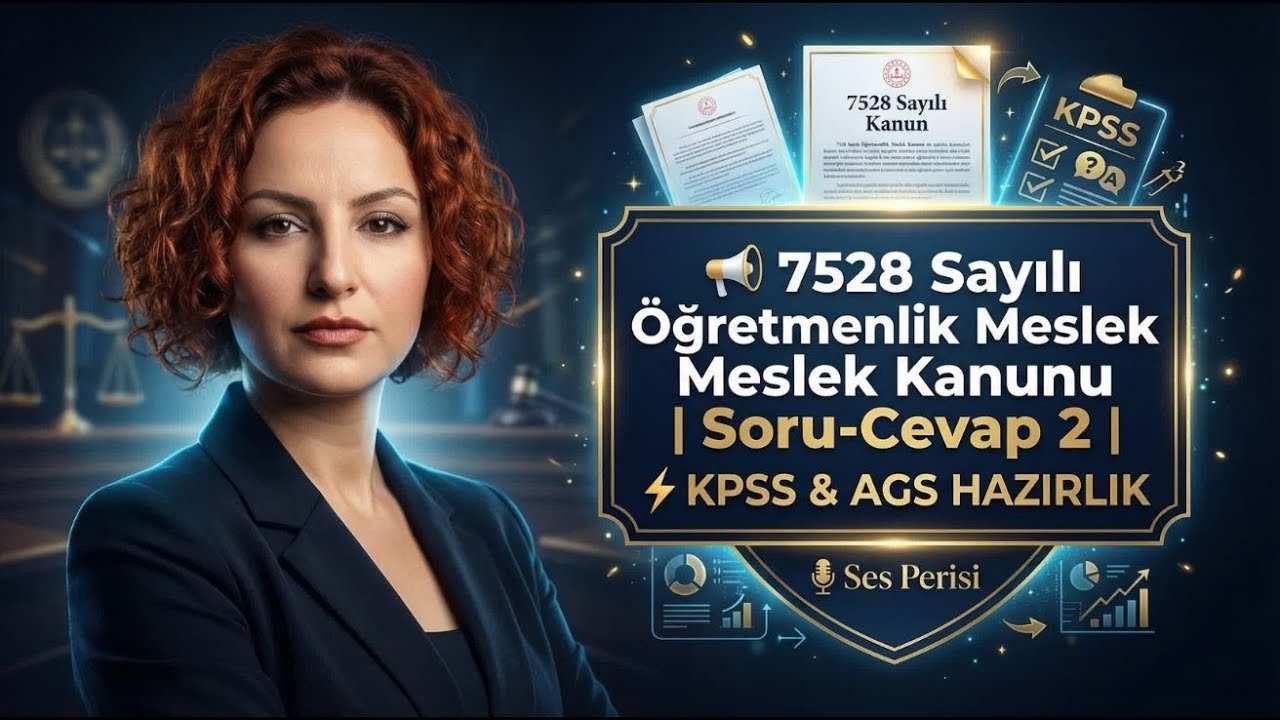 📢 7528 Sayılı Öğretmenlik Meslek Kanunu | Soru-Cevap 2 ⚡ KPSS & AGS HAZIRLIK #meb #ags