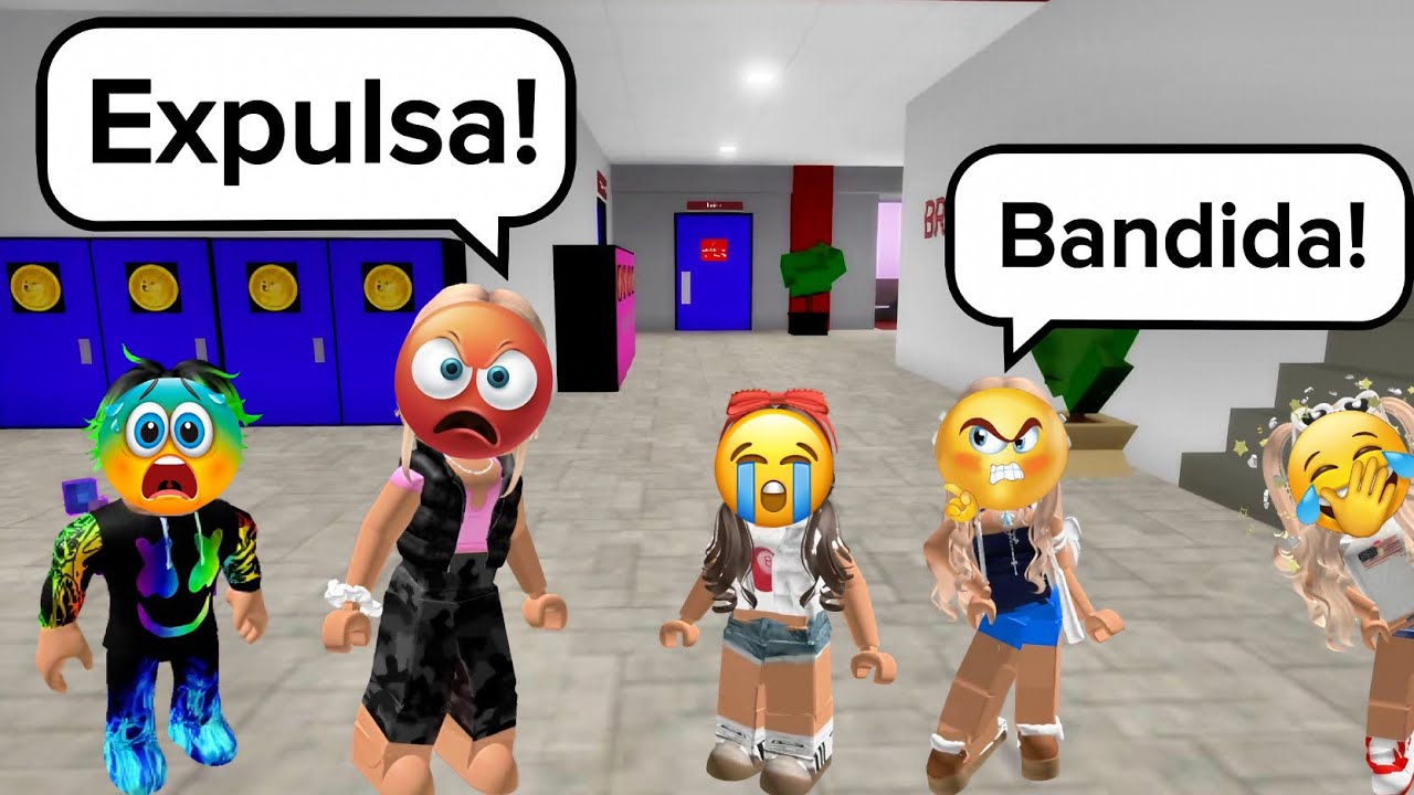 A menina malvada que se fingia de boazinha fez menina pobre ser expulsa da escola - História Roblox