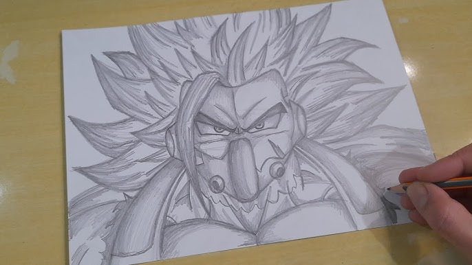 Arte em desenhar br - Desenho do Goku Super Saiyajin 3 🖋💪