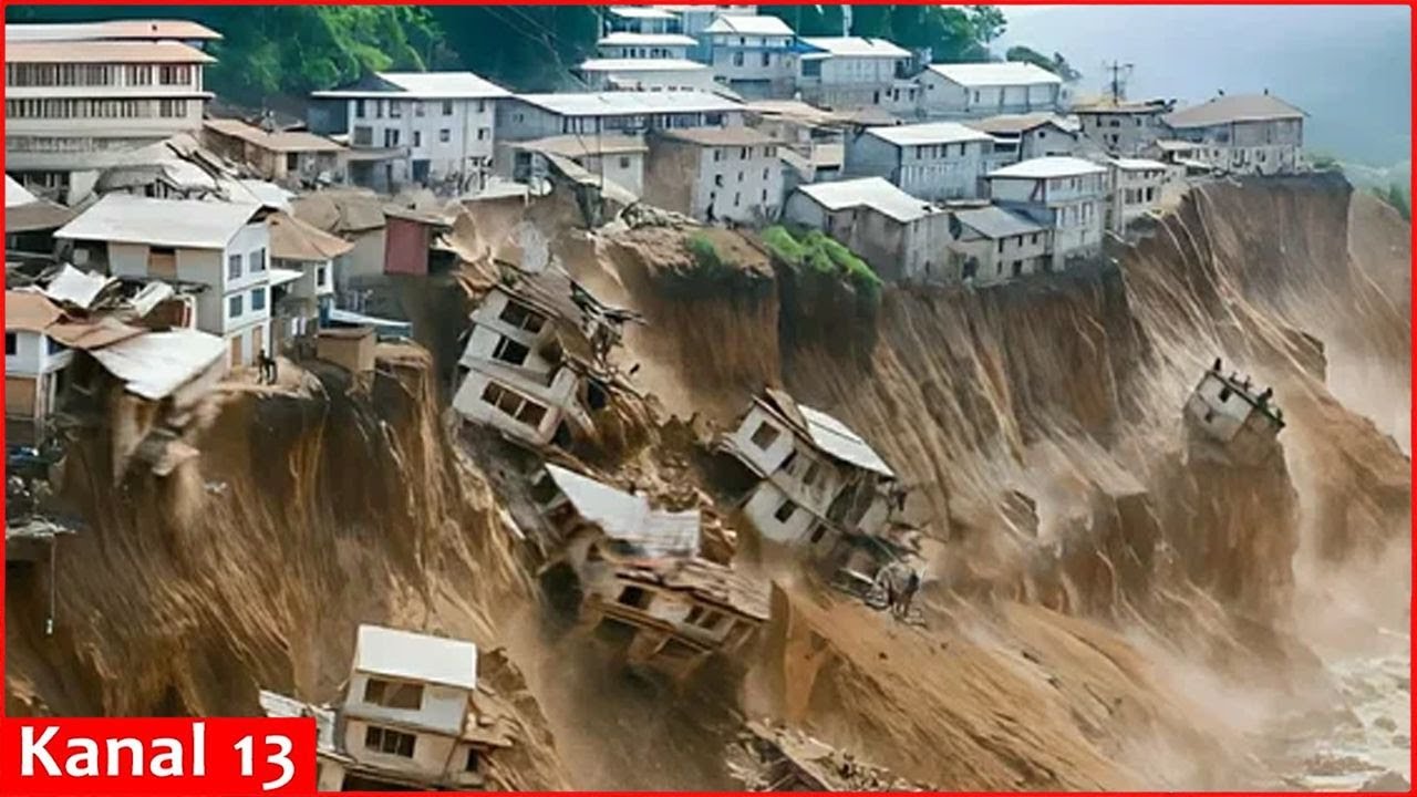 На Сицилии зона оползня достигла 4 км; эвакуированы сотни людей - премьер-министр прибыл на место...