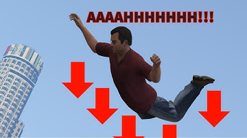 Jumping from HIGH places in different OPEN WORLD games!