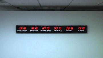 BRG Precision Products 661E - 6 Zone, Fixed Zone, Time Zone Clock