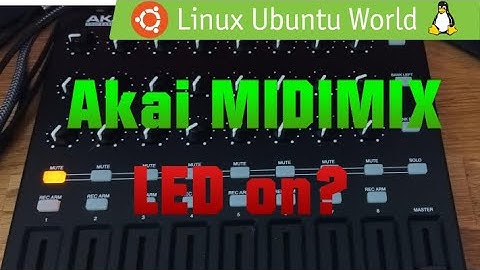 How to turn on the LEDs from Akai MIDIMix?