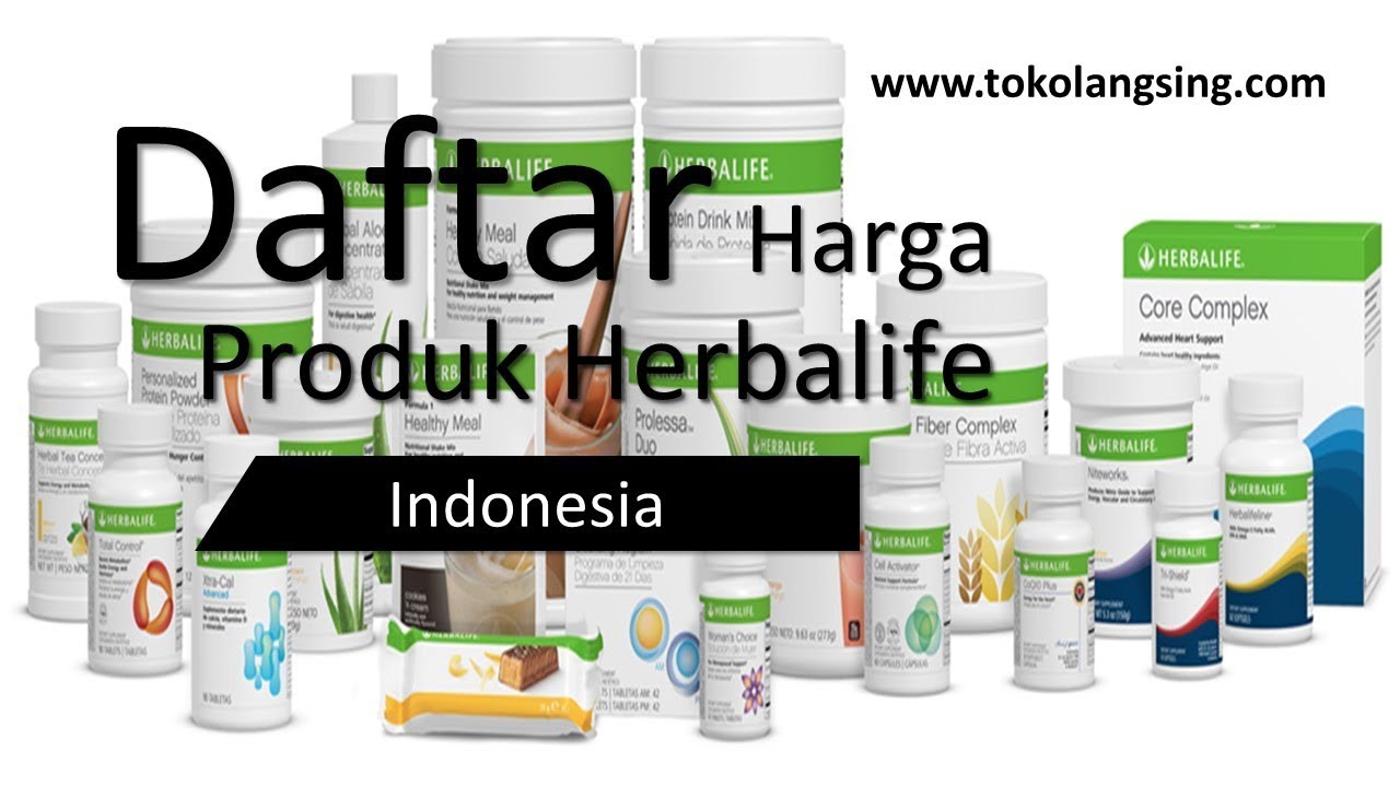 Daftar Harga Produk Herbalife Indonesia 0857 3160 3572 - YouTube