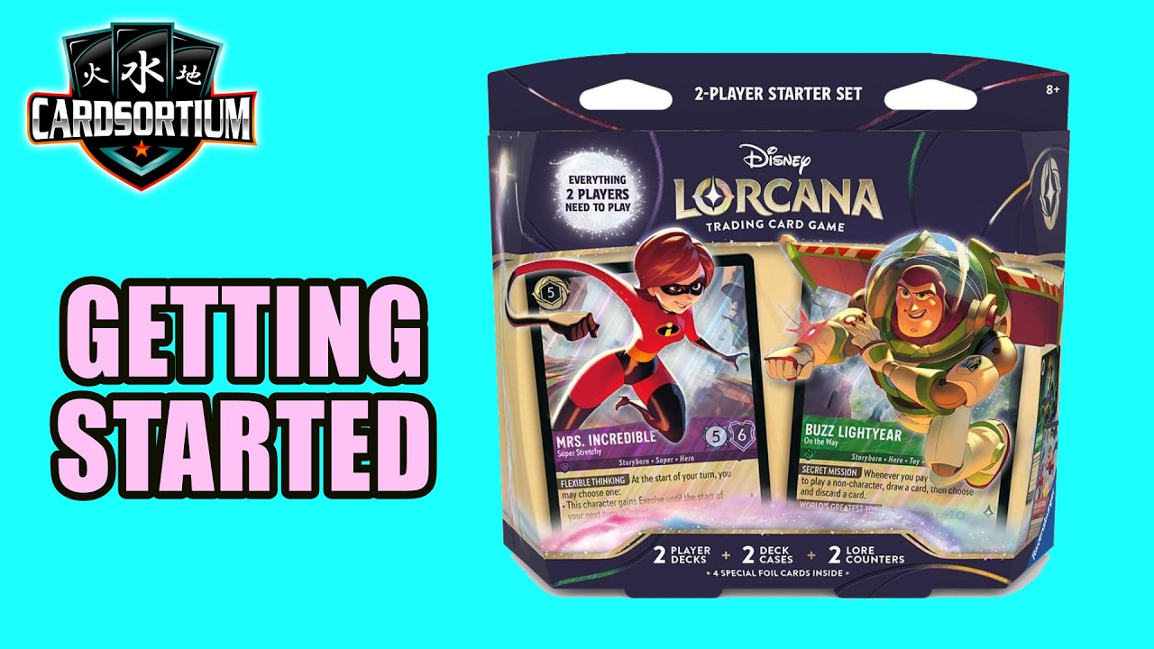 Disney Lorcana Wilds Unknown - 2 Player Starter Deck Review - YouTube