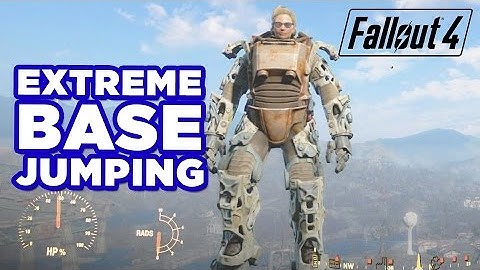 Extreme BASE Jumping in the Wasteland! - Fallout 4 Gameplay