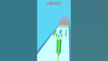Pencil Run level-4 mobile gameplay #shorts #gameplay #pencilrun