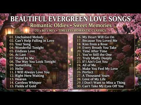 Greatest Relaxing Love Songs 🌹 Oldies But Goodies 70s 80s 90s ✨ Beautiful Romantic Ballads 💕