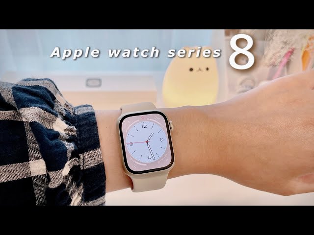 Apple Watch Series 8 Unboxing + Set up, Starlight 41mm  ✨