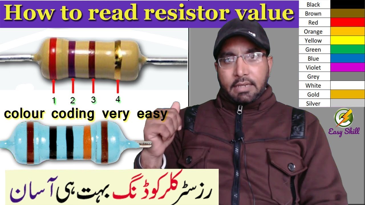 Resistor Colour codes Detail in Urdu | how to read resistor value | Colors code of Resistors