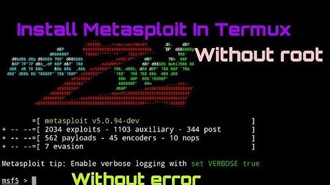 How to install metasploit in termux | Metasploit Termux | Ethical Hacking #termux #metasploit #hack