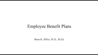 Benefit Plans