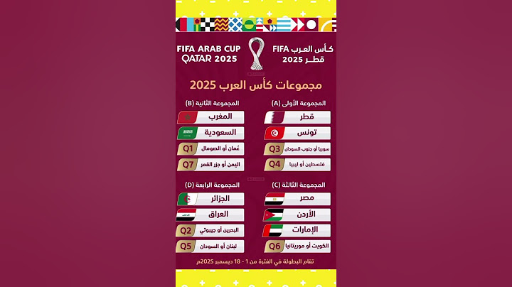 نتائج قرعة كأس العرب 2025 🏆• تُقام التصفيات التأهيلية في دولة قطر يومي الثلاثاء والأربعاء،