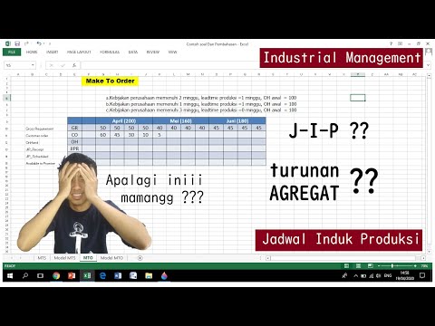 Master Production Schedule (MPS) / Jadwal Induk Produksi (JIP) part (1 of 2)  Make to Stock (MTS)