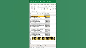 Using Custom Formatting #exceltips #shortsfeed #youtubeshorts #shorts  #trendingshorts #trending