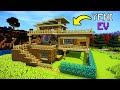 MİNECRAFT DÜNYASININ EN KULLANIŞLI MODERN TAHTA EVİ - Minecraft