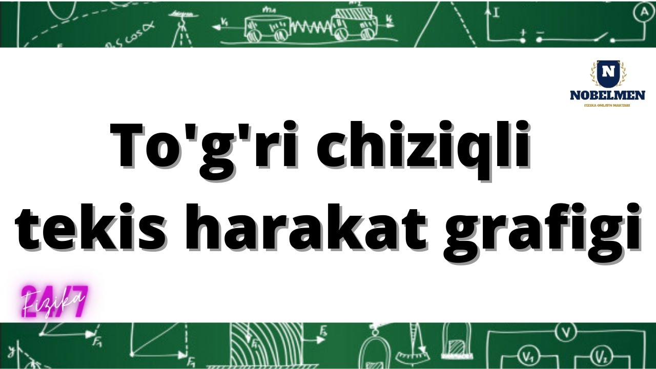 To‘g‘ri chiziqli tekis harakat grafigi