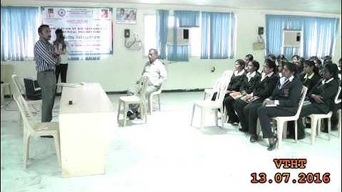 VELTECH HIGHTECH DEPT  BIO OF TECH GUEST LECTURER 13.07.2016