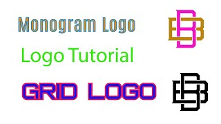 BB MONOGRAM GRIM LOGO TUTORIAL