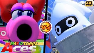 Mario Tennis Aces - Birdo Koopa Paratroopa Vs. Blooper Luigi 4K