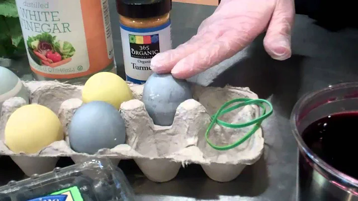 Naturally-dyed Easter Eggs
