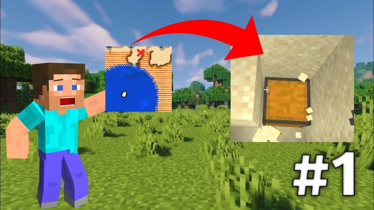 I Found a Secret Treasure in my Survival World || Minecraft PE Survival ...