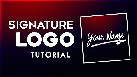 How To Make Signature Logo On Android!