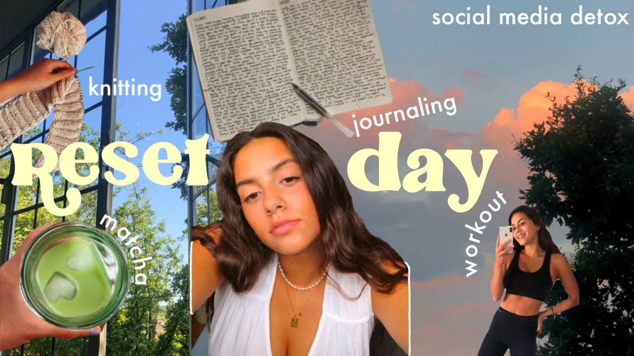 reset day 🧘🏽‍♀️✨ social media detox, journaling, workout and thrift w/ me
