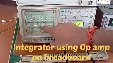 Integrator using op amp  741 IC #Knowledgeandeducationbox