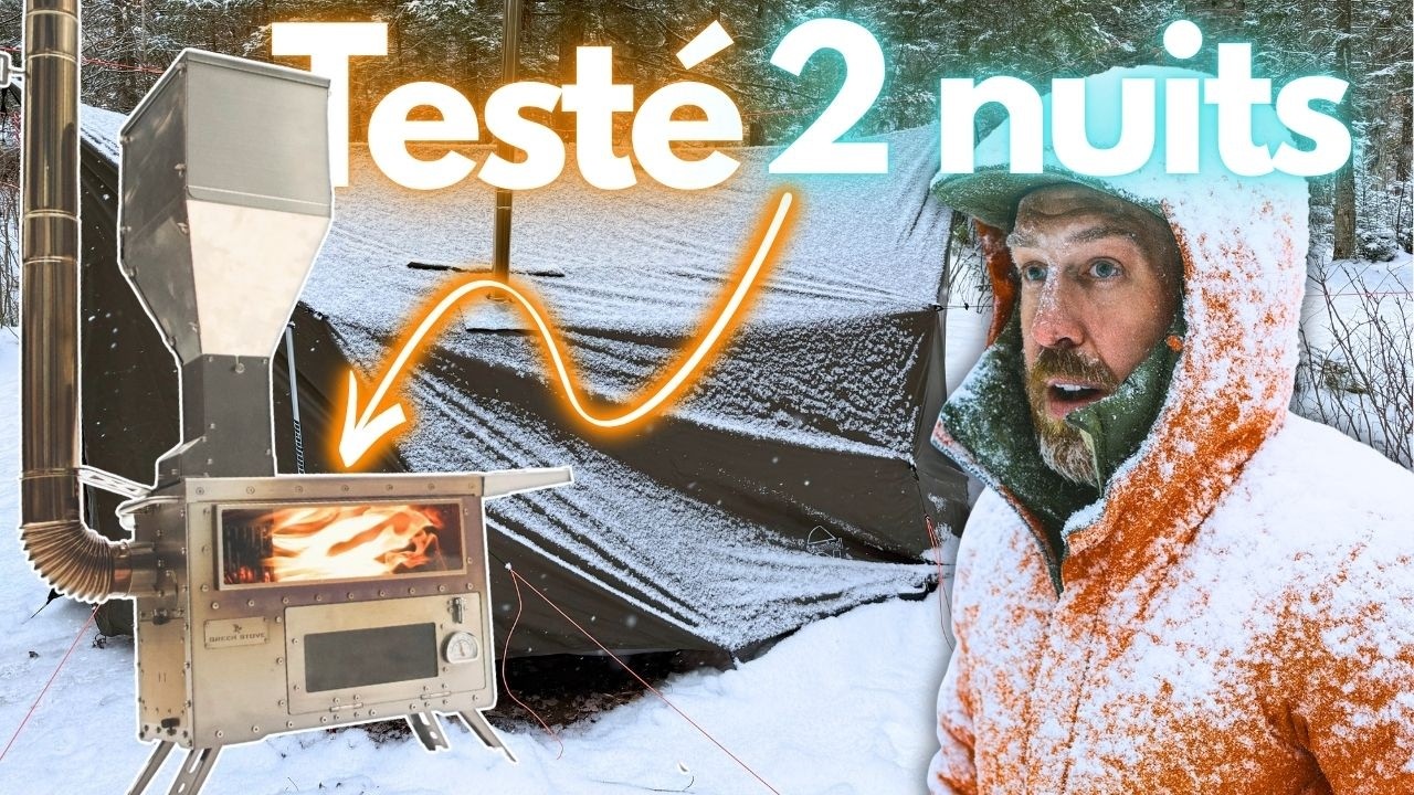 J'ai testé mon nouveau poêle au granules pendant 2 nuits !!!