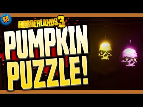 Video: Borderlands 3 Pumpkin Puzzle - Sådan Løses De Farvede Kranier Og Glødende Græskar