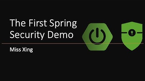 3. The First Spring Security Demo