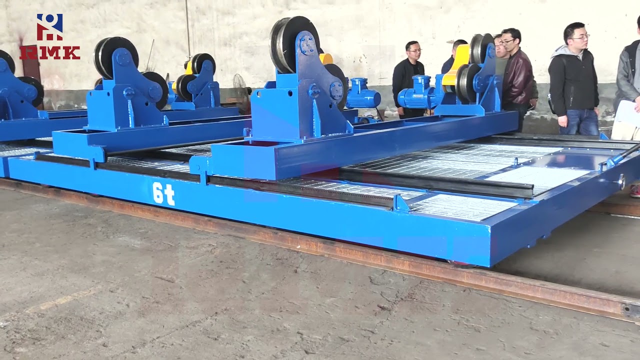 Spraying furnace roller transfer cart - high temperature explosion proof rail transport platform
